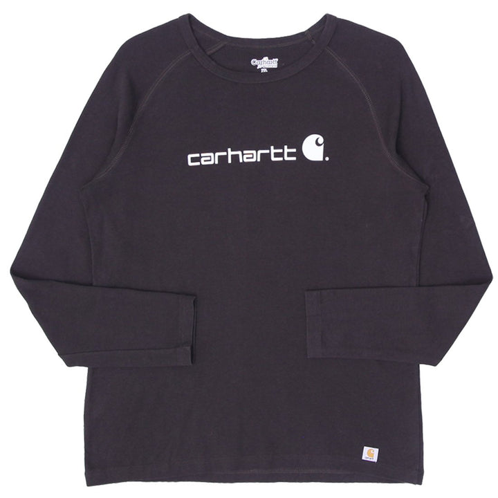 Ladies Carhartt WK021 DKB Long Sleeve Workwear T-Shirt