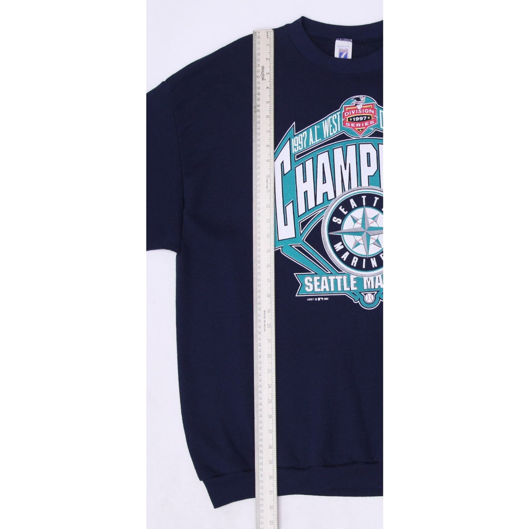 Vintage 1997 Seattle Mariners AL West Division Champions Sweatshirt 2XL USA Made | Migration_Sweatshirt - Vie | Fashion Rerun
