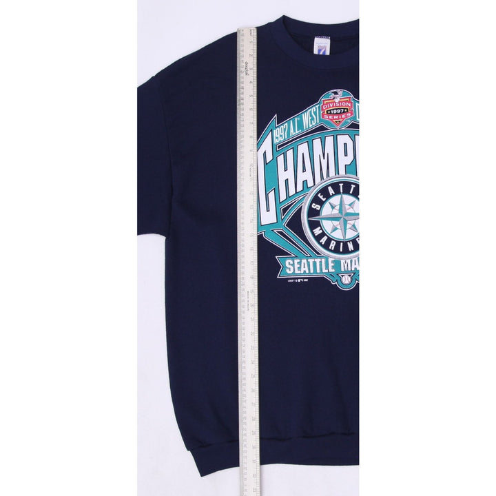 Vintage 1997 Seattle Mariners AL West Division Champions Sweatshirt 2XL USA Made | Migration_Sweatshirt - Vie | Fashion Rerun
