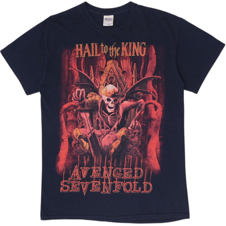 Mens Avenged Sevenfold "Hail To The King" Graphic Band T-Shirt Black Metal M