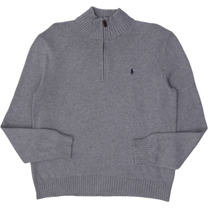 Mens Polo By Ralph Lauren 100% Cotton Quarter Zip Sweater