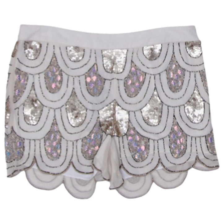 Y2K Ladies Gracia Sequin Design Shorts
