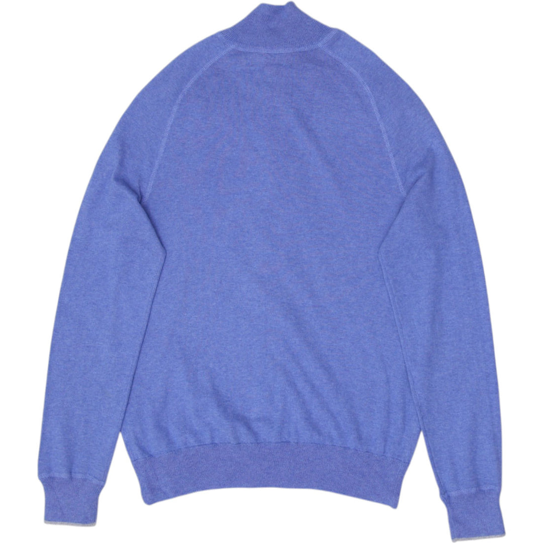 Mens Polo Ralph Lauren Sweater Blue Full Zip Logo