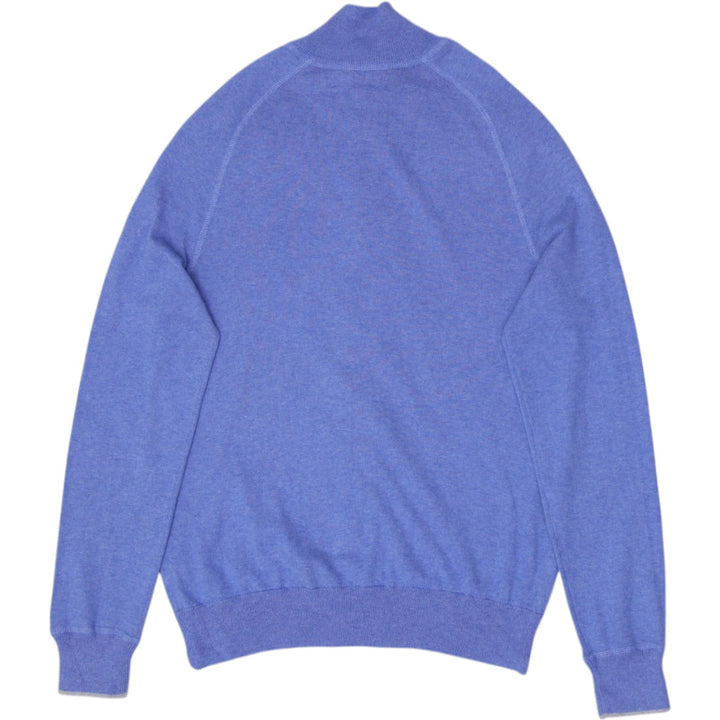 Mens Polo Ralph Lauren Sweater Blue Full Zip Logo