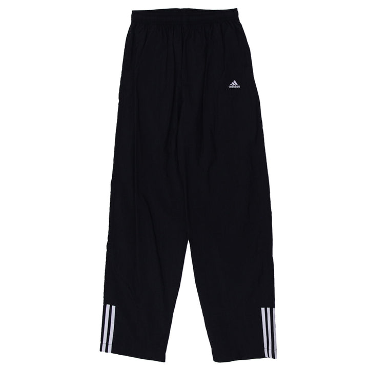 Vintage Embroidered Adidas Logo Black Nylon Pants