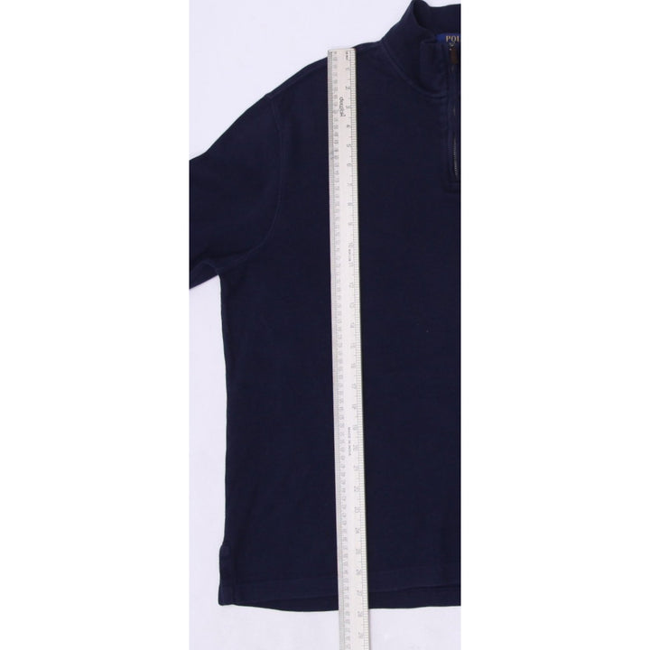 Mens Polo Ralph Lauren Estate Rib Navy Quarter Zip Sweater L | Migration_Knitwear & Sweaters RL Collection - | Fashion Rerun