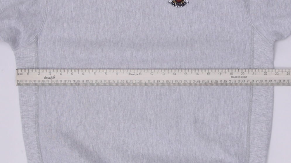 Vintage Harvard University Champion Reverse Weave Heather Gray Sweatshirt XXL | Migration_Sweatshirt - View 6 | Fashion Rerun