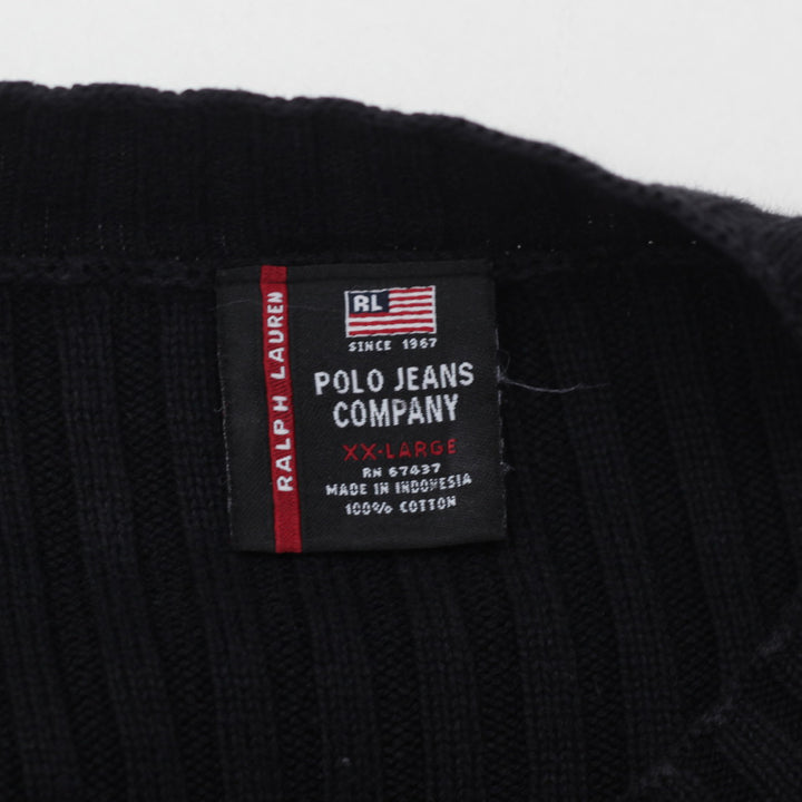 Vintage Polo Jeans Company Rib Sweater Black - Fashion Rerun Vintage Migration_Sweaters