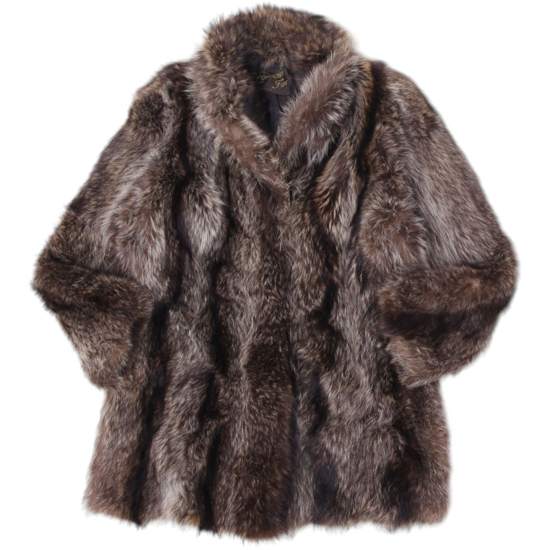 VTG Lichtenstein Furs Genuine Raccoon Fur Coat