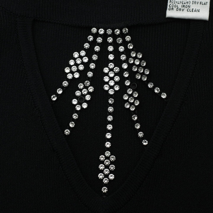 Y2K Ladies Rhinestone Sleeveless Tank Top Size L | Migration_Y2K Tops - Detail View | Fashion Rerun