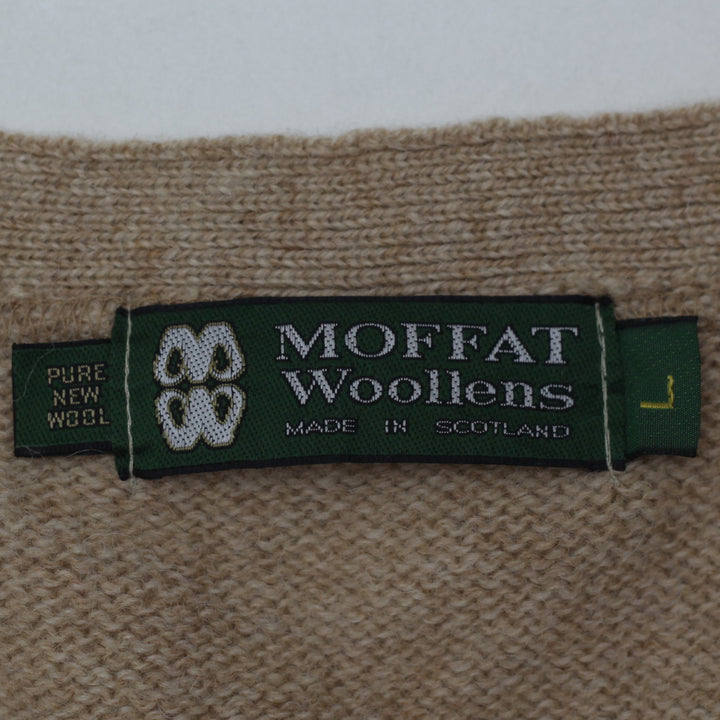 Vintage Moffat Woollens Pure New Wool Cardigan Sweater L - Fashion Rerun Vintage Migration_Sweaters