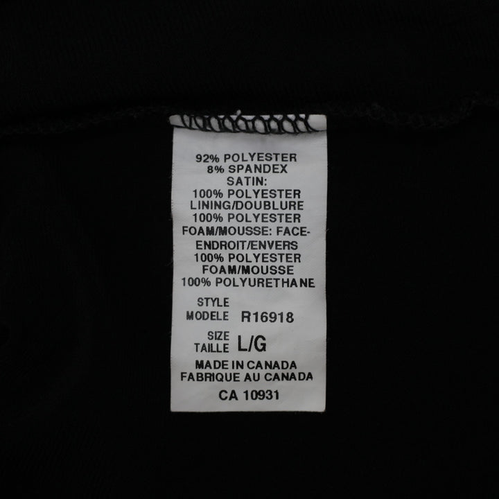 Y2K Ladies Laura Canada Black V-Neck Cami Tank Top Satin Trim Empire Waist Large