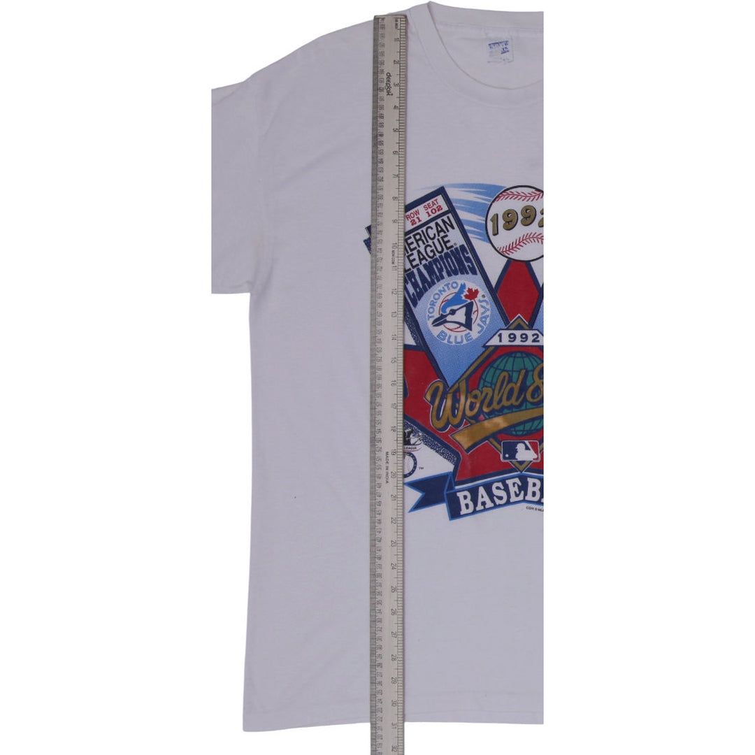 Vintage 1992 World Series MLB Toronto Blue Jays and Atlanta Braves S.Stitch
