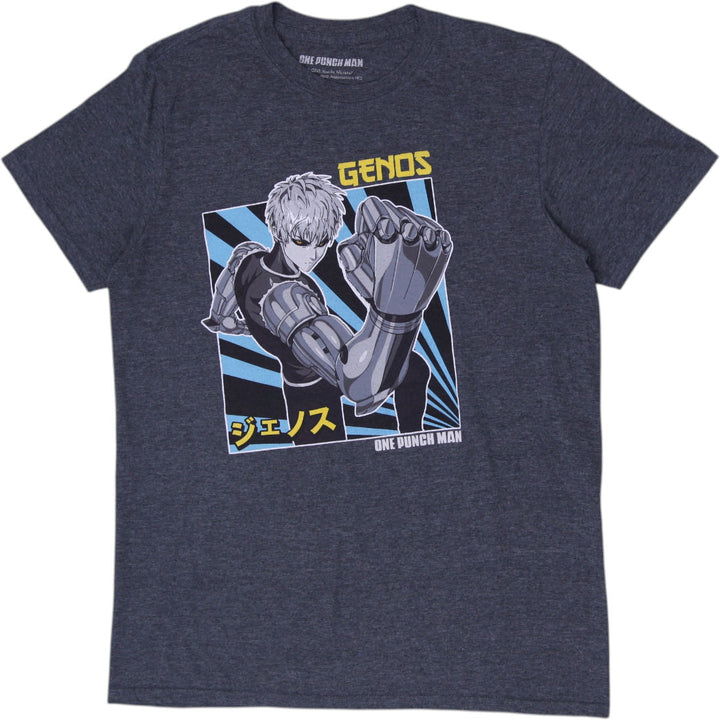 Mens One Punch Man Genos Cyborg Graphic T-Shirt Size M
