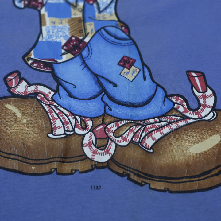 Vintage 90s Hip Hop Mickey Mouse Graphic T-Shirt Jerry Leigh Made in USA OSFA