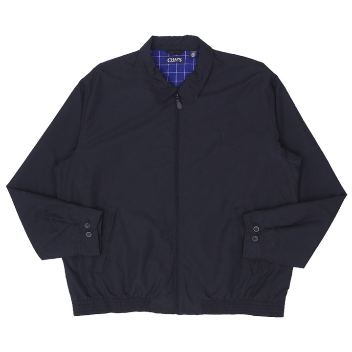 Mens Chaps Plaid Lined Black Windbreaker Jacket - Fashion Rerun Vintage Migration_Jacket
