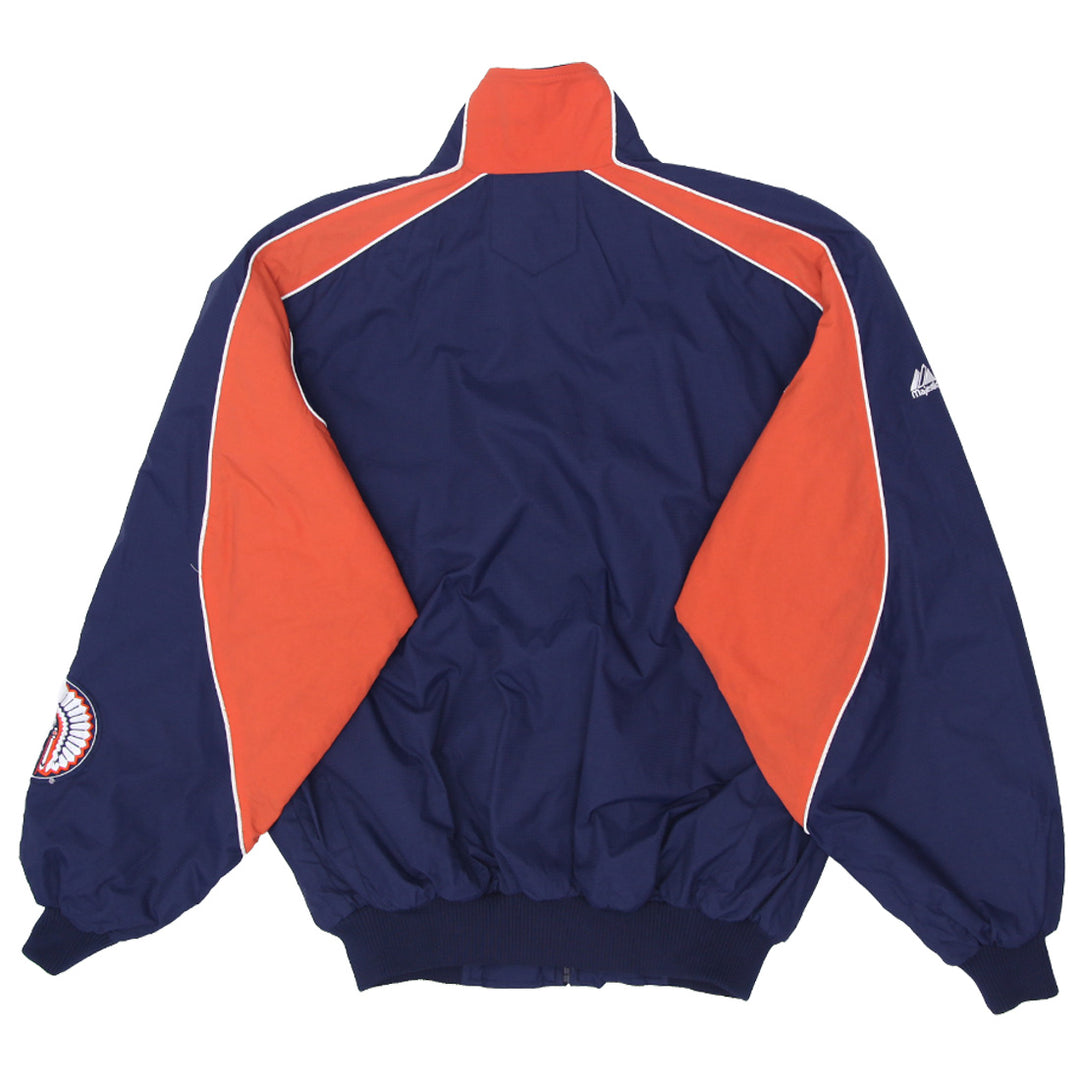 Vintage 90's Illinois Fighting Illini Majestic Jacket Fleece Lined Illinois Bomber Jacket - Fashion Rerun Vintage Migration_Jacket