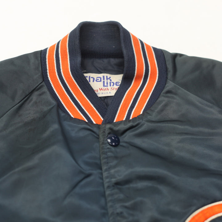 Vintage Chalk Line NFL Chicago Bears Quilt Lined Jacket Made in USA XL - Fashion Rerun Vintage Migration_Jacket