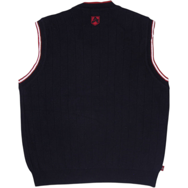 Vintage Mens 90s Avirex Cable-Knit Sweater Vest Size L