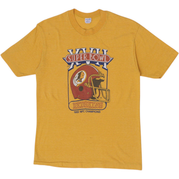 Vintage Logo 7 1982 Washington Redskins NFC Champions Super Bowl XVII S.Stitch