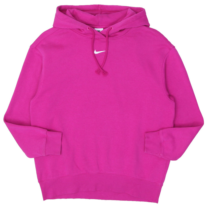 Mens Center Swoosh Embroidered Nike Logo Pullover Hoodie