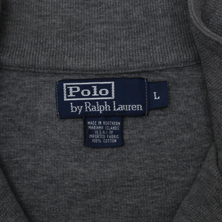 Retro Mens Polo Ralph Lauren Gray Cotton Sweater Made in USA Size L | Migration_Knitwear & Sweaters RL Collec | Fashion Rerun