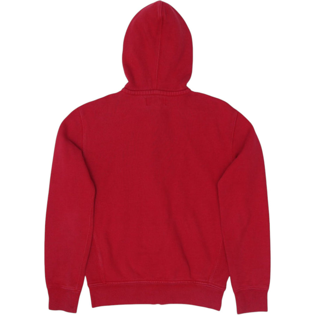 Vintage Polo By Ralph Lauren Red Waffle Knit Thermal Full Zip Hoodie