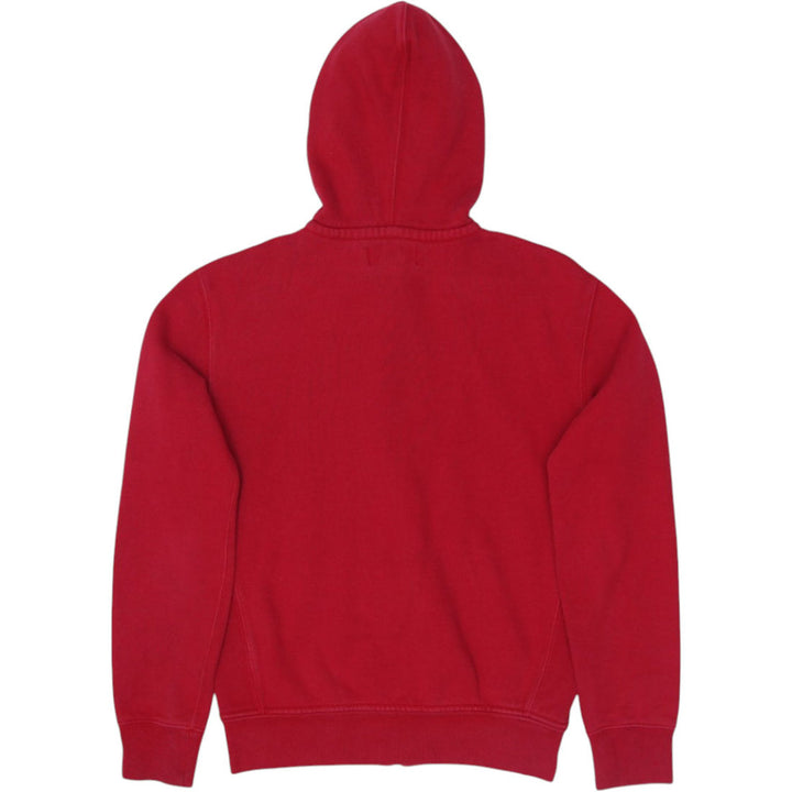 Vintage Polo By Ralph Lauren Red Waffle Knit Thermal Full Zip Hoodie