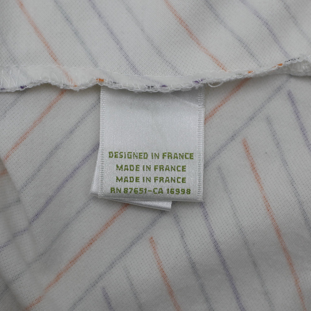 Y2K Ladies Lacoste Striped Polo Tee Size 36 | Migration_Y2K Tops - Detail View | Fashion Rerun