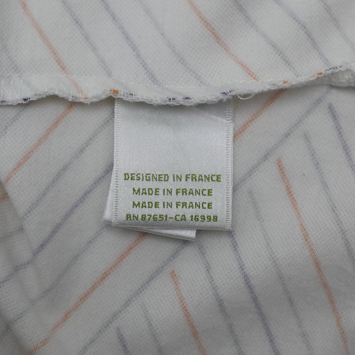 Y2K Ladies Lacoste Striped Polo Tee Size 36 | Migration_Y2K Tops - Detail View | Fashion Rerun