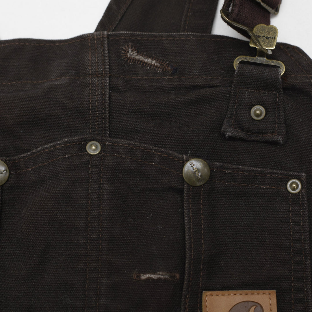 Mens Carhartt R06-DKB Coveralls Black Canvas Workwear 36x30