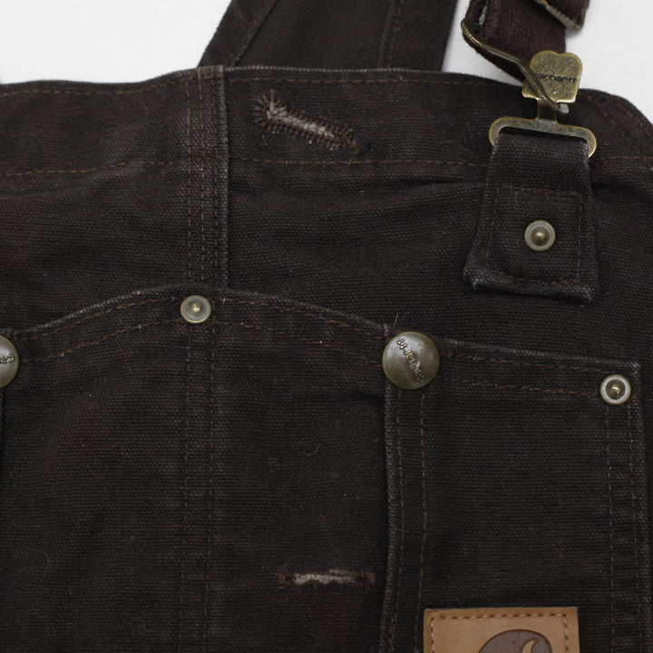 Mens Carhartt R06-DKB Coveralls Black Canvas Workwear 36x30