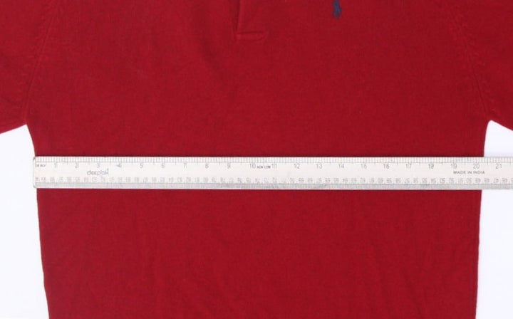 Vintage Polo By Ralph Lauren 100% Lambswool Polo Long Sleeve Sweater