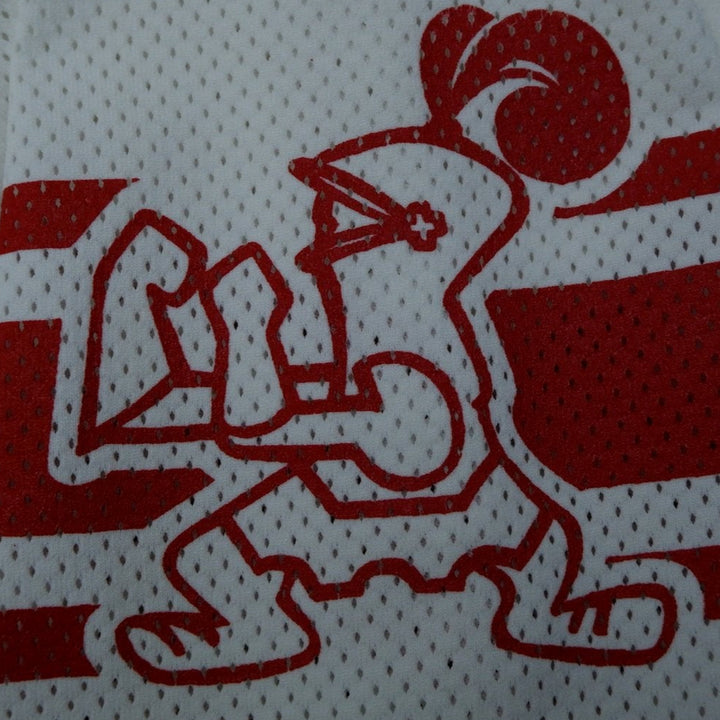 Vintage Mens Russell Athletic Jersey White Red Graphic American Football