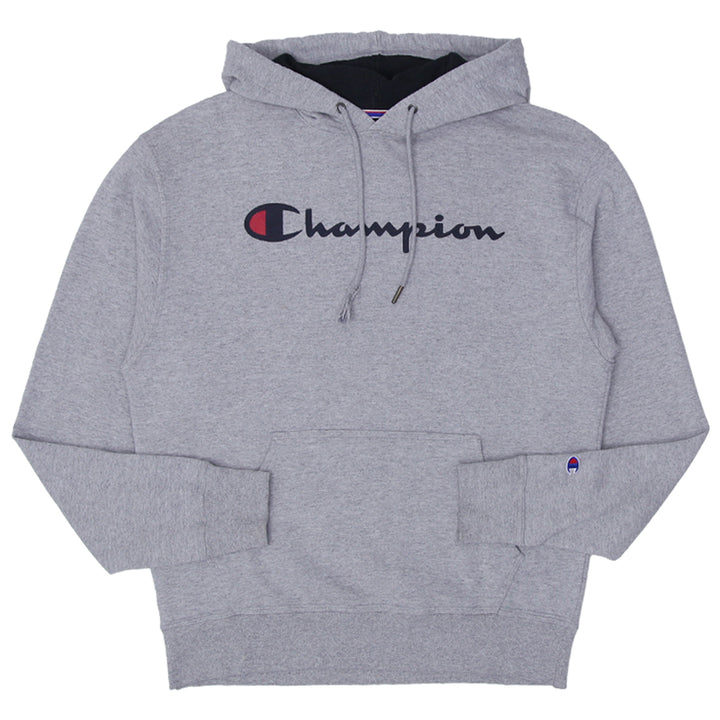 Mens Champion Gray Pullover Hoodie - Fashion Rerun Vintage Migration_Sweaters