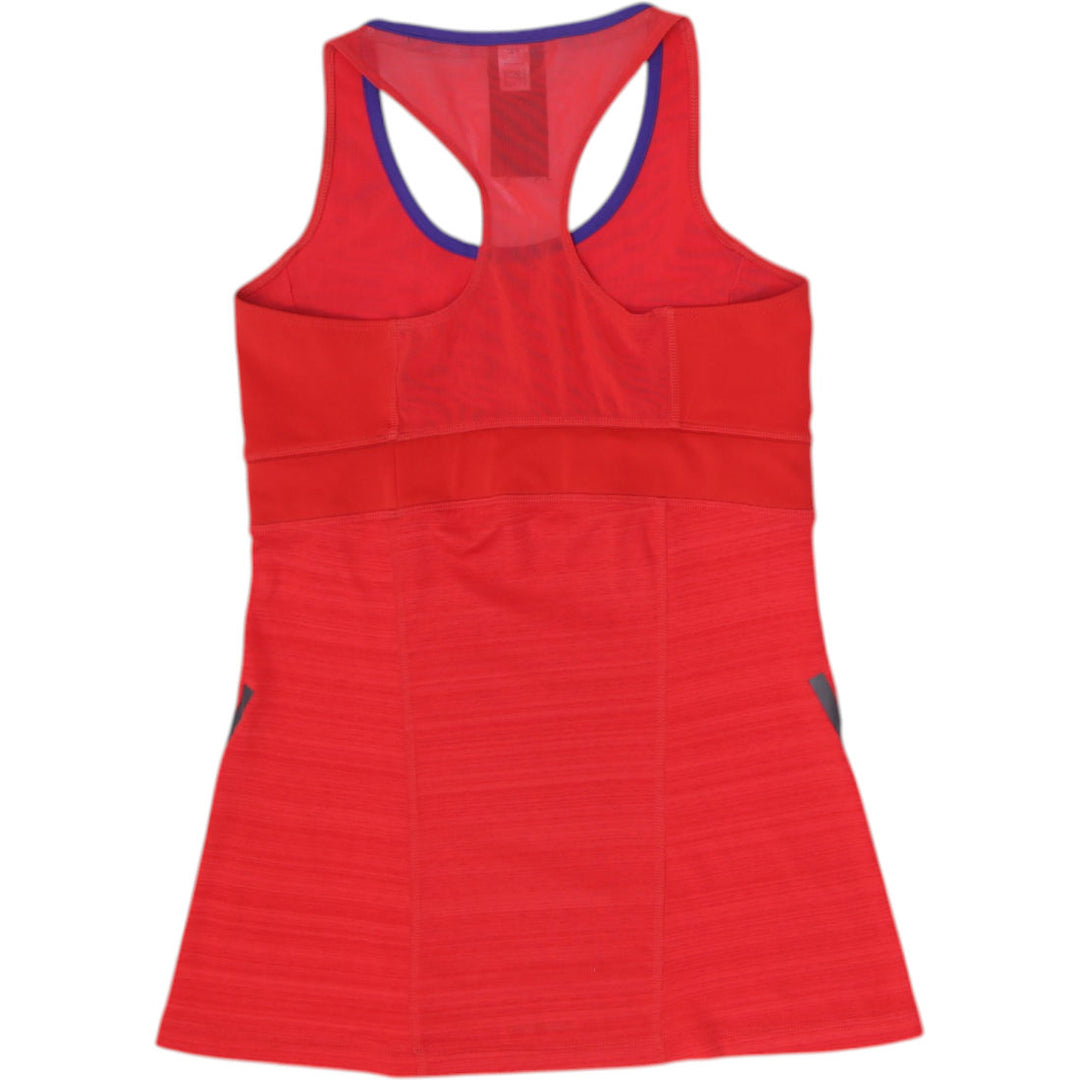 Ladies Adidas Running Dress Red Sleeveless Athletic Tennis
