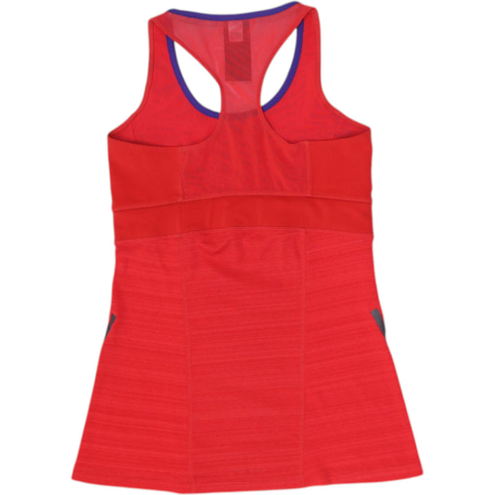 Ladies Adidas Running Dress Red Sleeveless Athletic Tennis