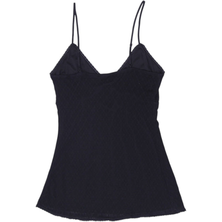Ladies No Boundaries Black Lace Trim Mesh Camisole Strappy Top