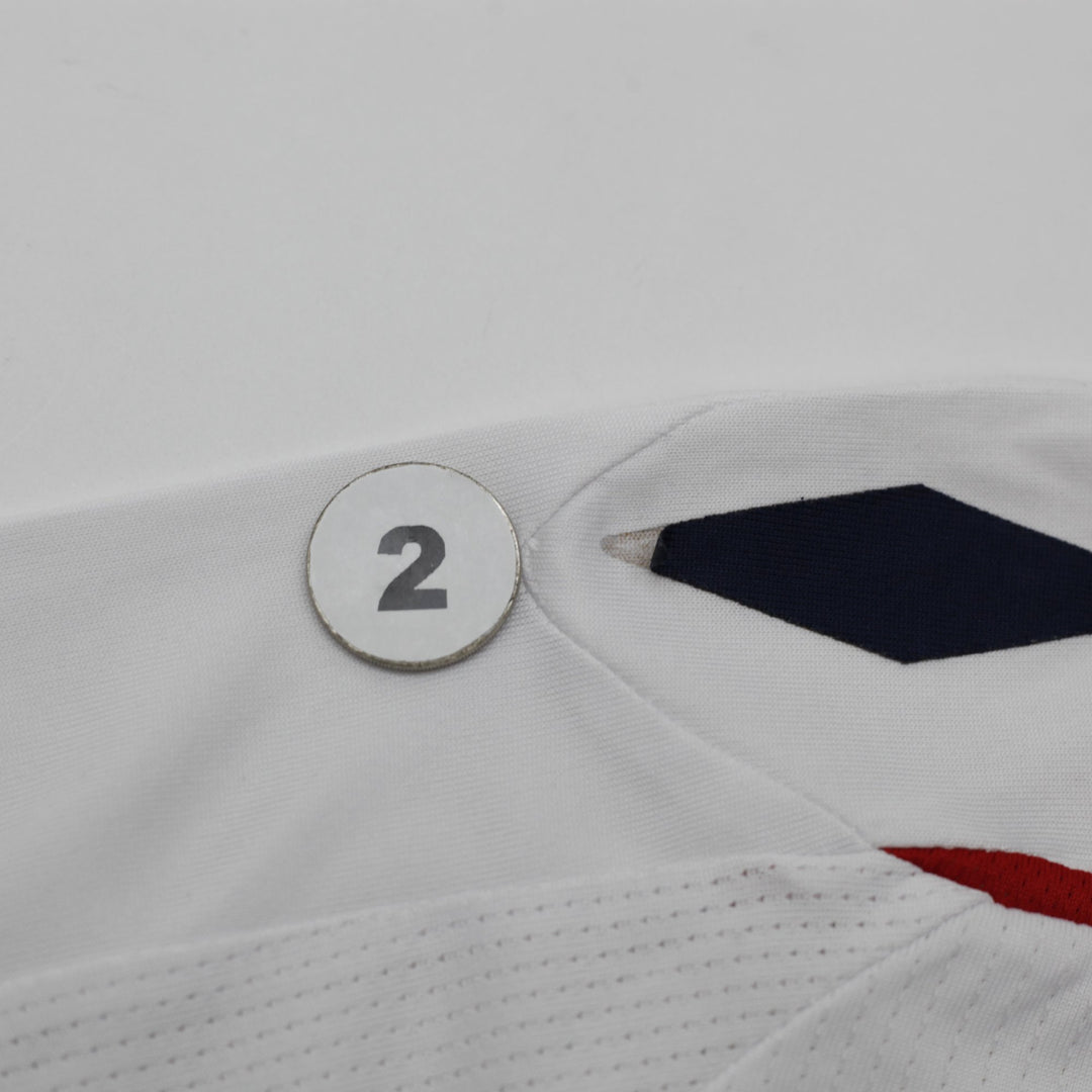 Mens Umbro England 2007-09 Home Football Shirt Jersey Umbro White #4 Size L