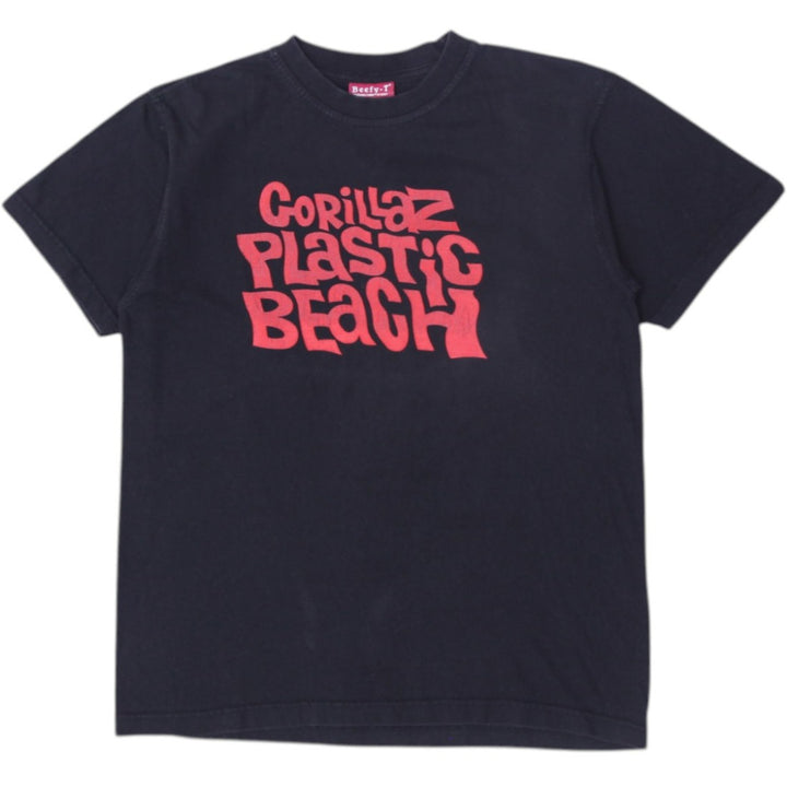Vintage Gorillaz Plastic Beach OG Album Promo Black Red Graphic T-Shirt M | Migration_T-Shirts | Fashion Rerun