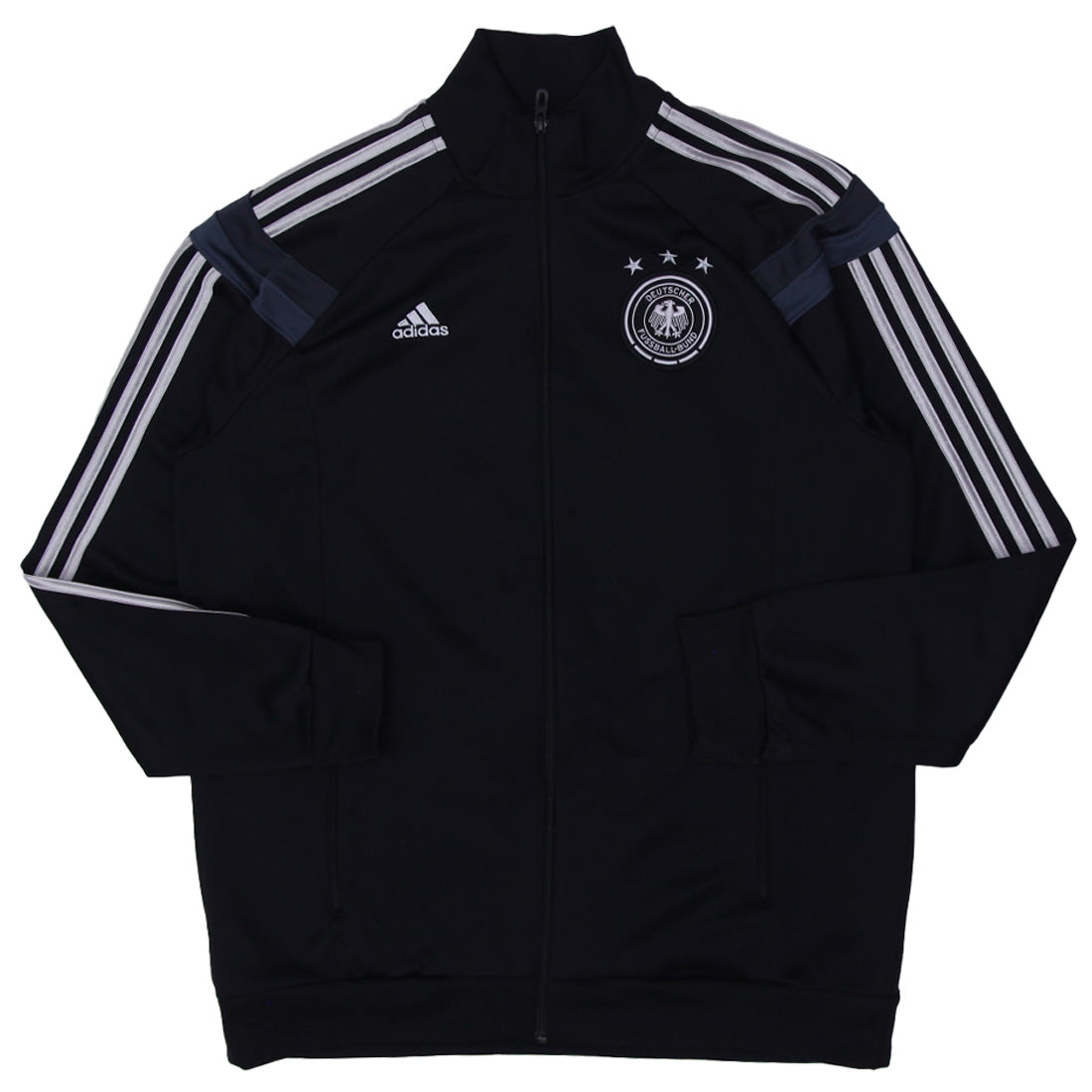 Shop Mens Embroidered Adidas Logo Deutscher Fussball Bund Zipper