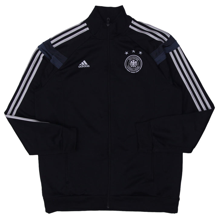 Mens Embroidered Adidas Logo Deutscher Fussball Bund Zipper Jacket
