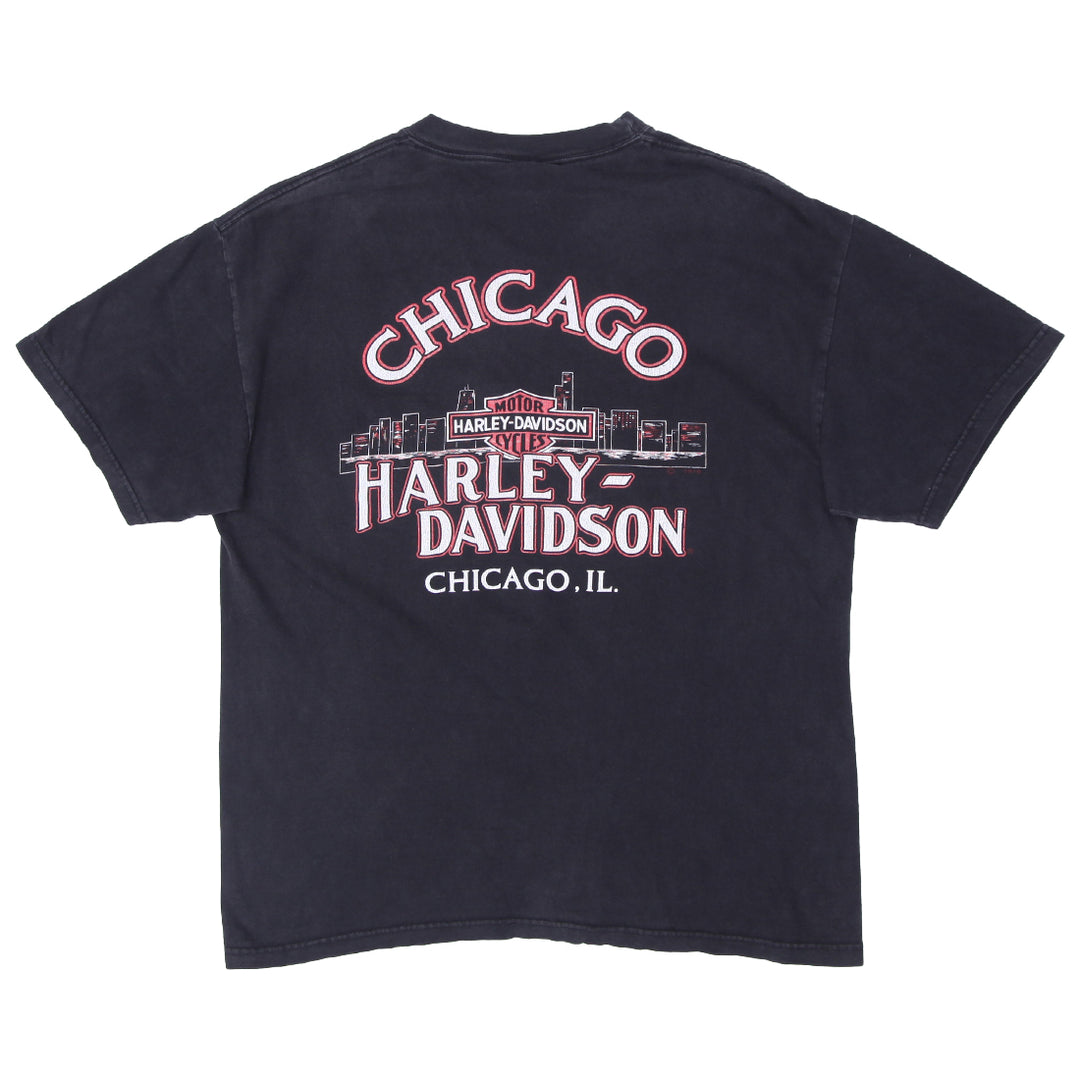Vintage Harley Davidson Chicago IL T-Shirt Made In USA L - Fashion Rerun Vintage Migration_T-Shirt