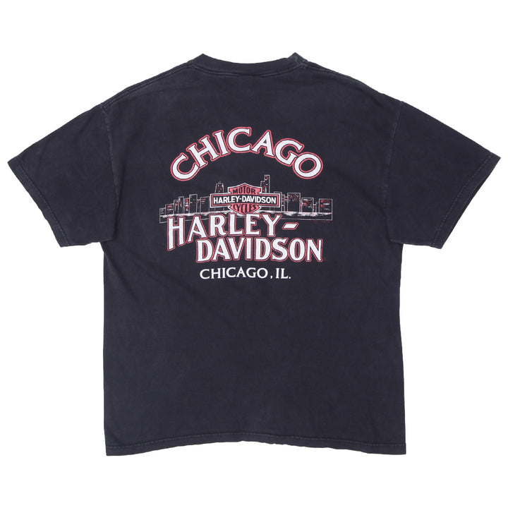 Vintage Harley Davidson Chicago IL T-Shirt Made In USA L - Fashion Rerun Vintage Migration_T-Shirt