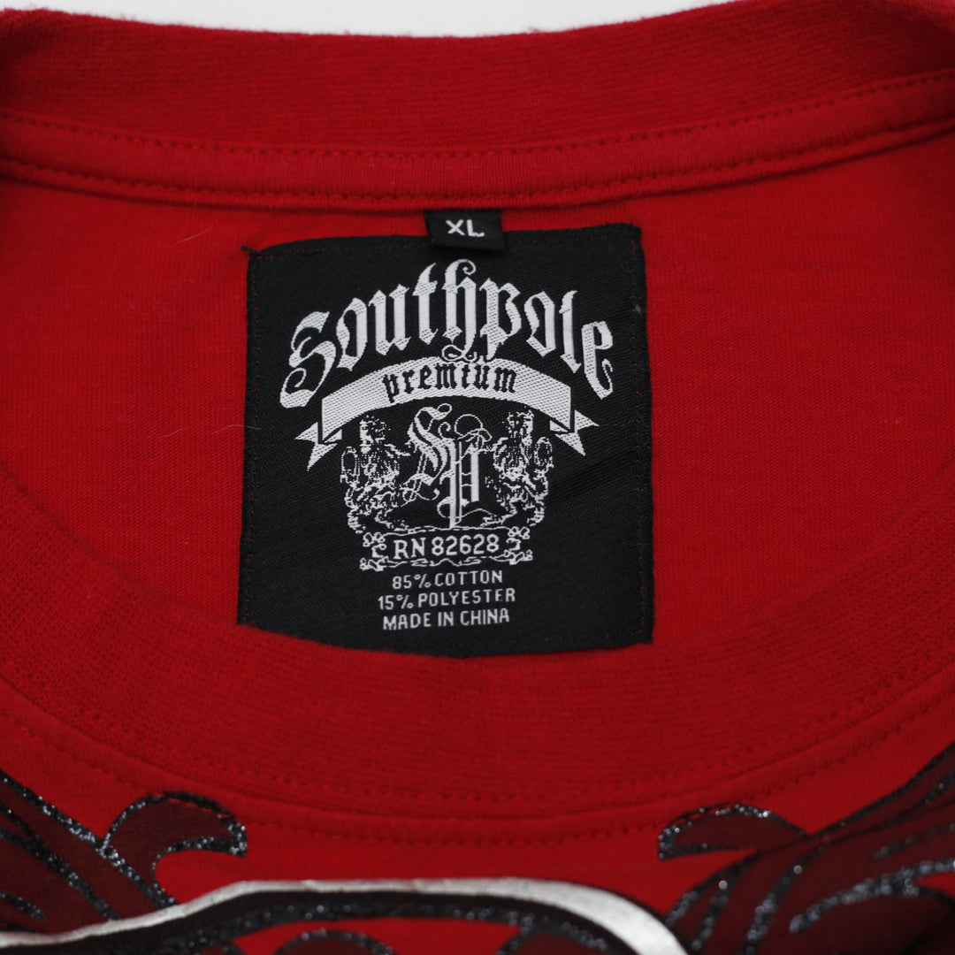 Y2K Mens Southpole Faith & Liberty Graphic T-Shirt Size XL