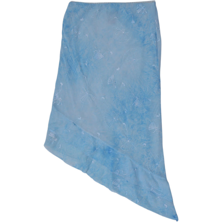 Y2K Ladies Weathervane Embroidered Midi Skirt Size M | Migration_Skirts - Side View | Fashion Rerun