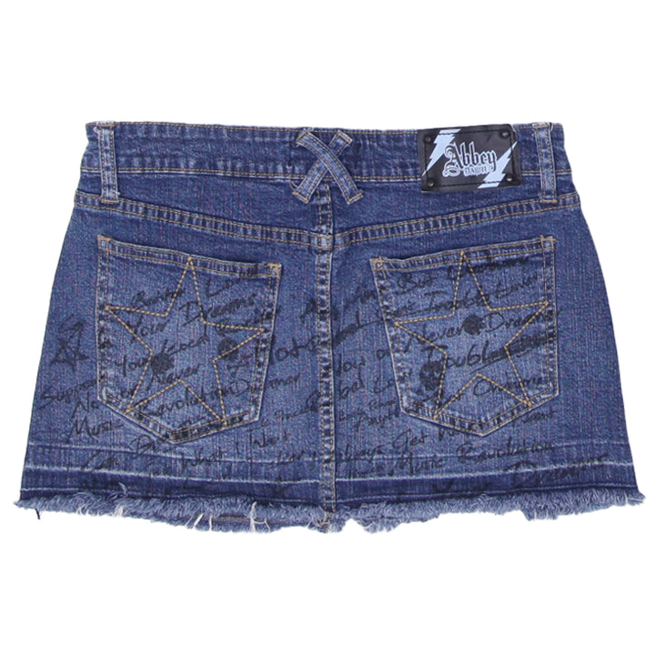 Y2K Ladies Abby Dawn Denim Mini Skirt