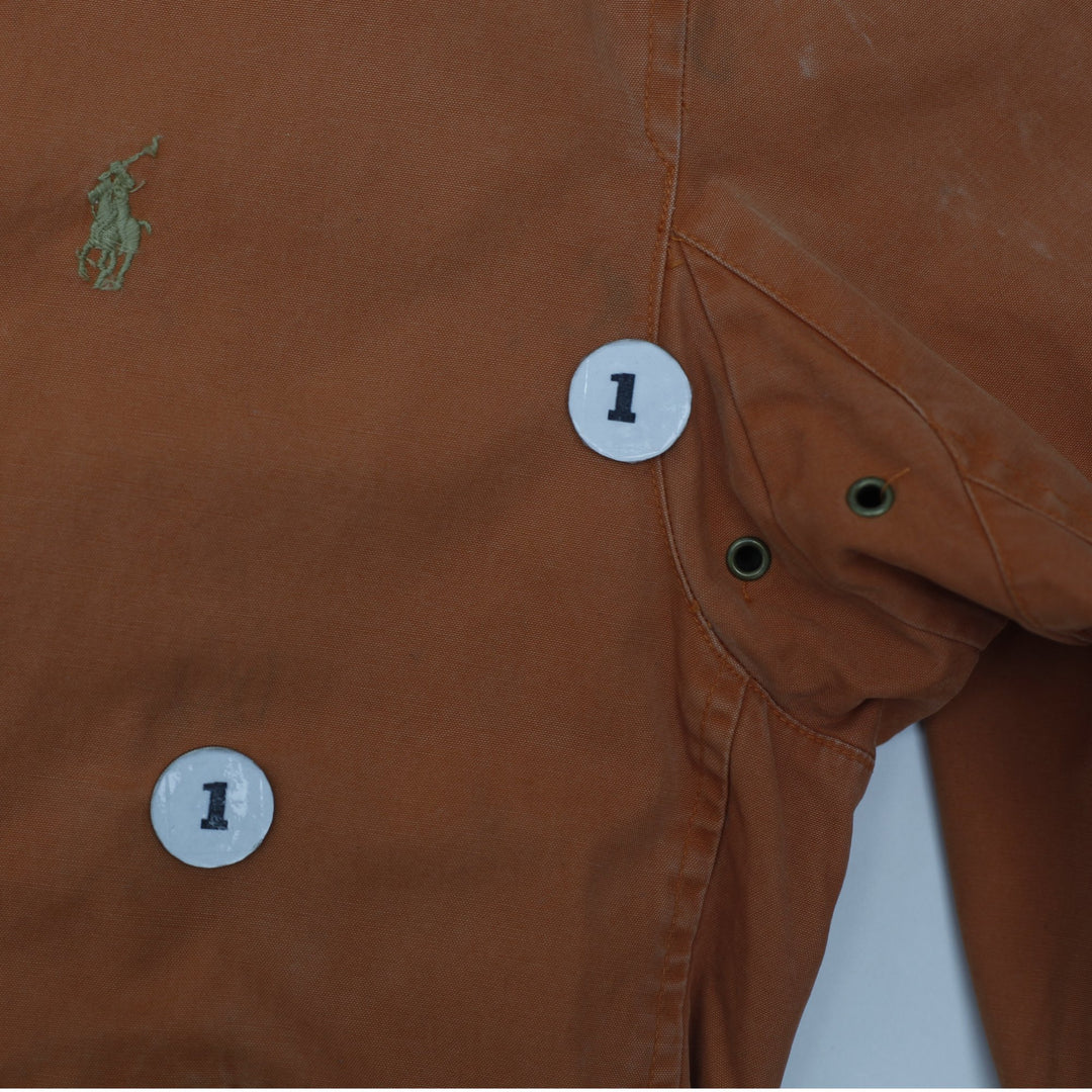 Vintage 90s Polo By Ralph Lauren Orange B Swing Harrington Jacket M | Migration_Jackets RL Collection - Alter | Fashion Rerun