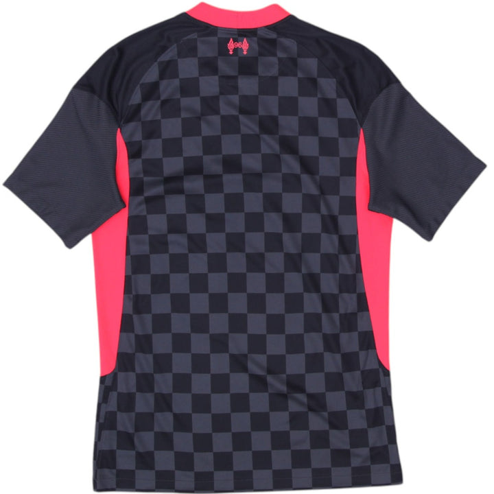 Mens 2020-21 Nike Liverpool Soccer Jersey Checkered Size S | Migration_Jerseys - Side View | Fashion Rerun