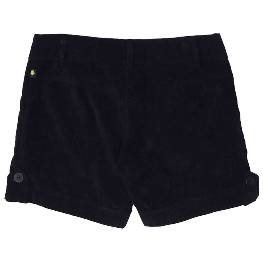 Y2K Ladies LP Black Velour Shorts